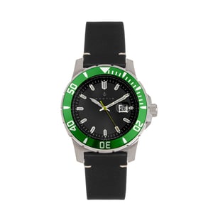 Reloj Nautis Dive Pro 200 con correa de cuero y fecha