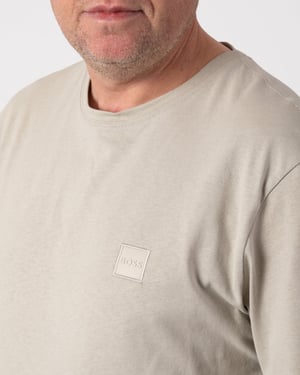 BOSS Orange Tales camiseta de algodón tipo jersey para hombre con parche del logo
