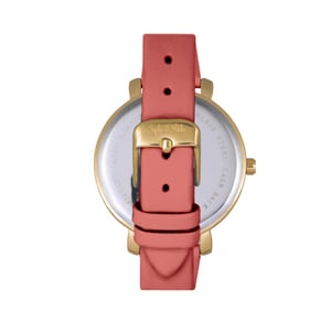 Reloj Sophie & Freda Key West con correa de cuero y cristales Swarovski