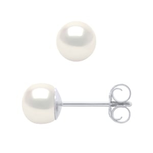 Pendientes Pearl Freshwater 5-6 mm Negro 925