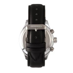 Reloj Breed Maverick con cronógrafo y correa de cuero con fecha