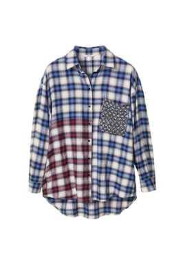 Camisa Azul Desigual para Mujer