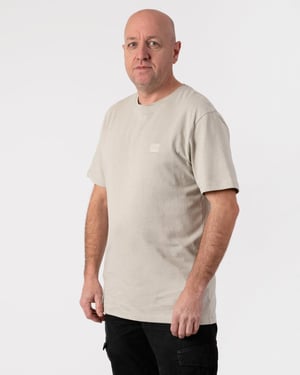 BOSS Orange Tales camiseta de algodón tipo jersey para hombre con parche del logo