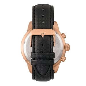 Reloj con correa de cuero y cronógrafo Morphic serie M51 con fecha