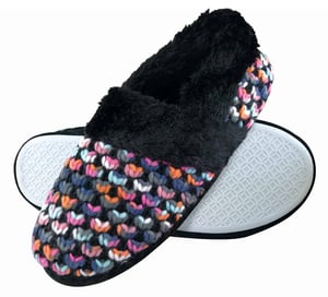Dunlop - Zapatillas de casa de lujo cómodas de invierno para mujeres, suaves y esponjosas