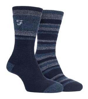 Farah - 2 Pack Calcetines Térmicos de Caminar para Hombre | Ideales para Trekking y Senderismo al Aire Libre en Invierno