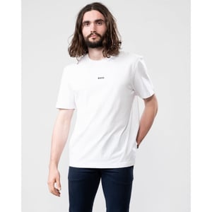 BOSS Orange Camiseta de Cuello Redondo para Hombre TChup con Pequeño Logo