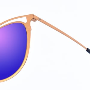 Gafas de sol de metal con forma ovalada Clarinha mujer