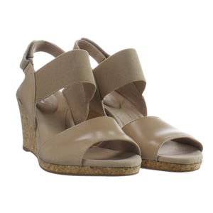 Clarks Lafley Lily Womens Beige Cuñas