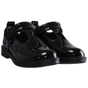 Pateadores zapatos negros de niños Lachly T-Bar