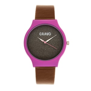 Reloj unisex Crayo con purpurina