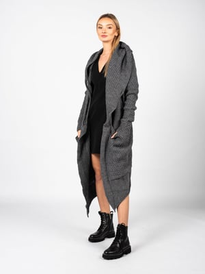 La Haine Iside Us Cárdigan Unisex-LM056 de mujer Gris