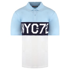 Ecko Unltd. Polo de polo azul claro para hombre premium