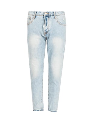 Takeshy Kurosawa Jeans Open-End Carrot Hombre Azul