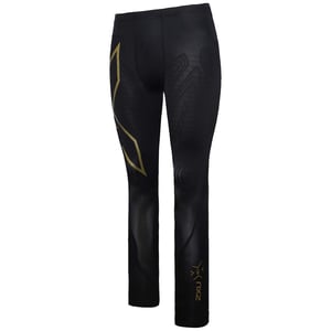 2XU Velocidad de luz Compresión Mens Negro/Oro medias
