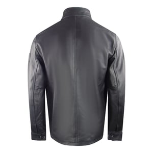 Chaqueta de cuero negra Grant de Belstaff