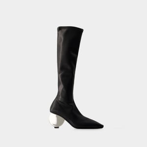 Botas Circle - Courreges - Piel sintética - Negro