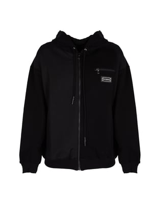 Les Hommes Sudadera Zip Hoodie del hombre negro