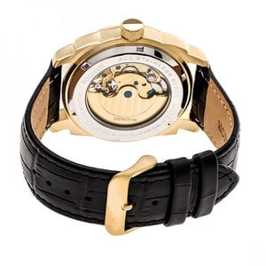 Reloj Heritor Automático Helmsley Semi-esqueleto con Correa de Cuero