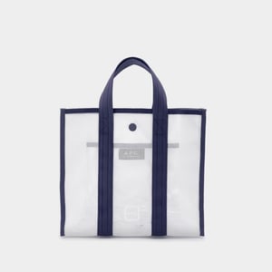Bolsa de la compra pequeña Louise - A.P.C. - Pvc - Azul
