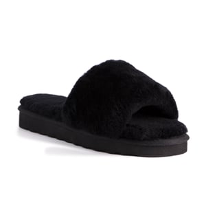 Aus Wooli Australia Pantuflas deslizantes de piel de oveja para mujer