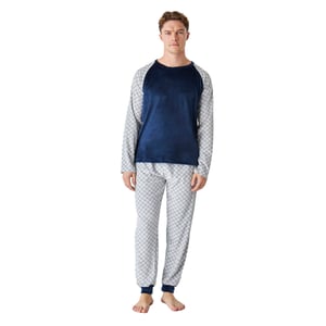 Pijama invierno manga larga terciopelo JJBEP5301 hombre