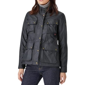 Chaqueta Belstaff Fieldmaster Dark Ink azul marino fina para mujer