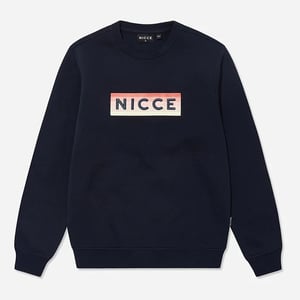 Nicce Sweaters de hombre azul marino de manga larga de manga larga Sweaters 204 1 03 02 0003