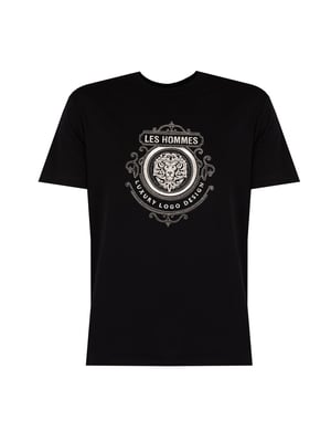 Les Hommes T-Shirt Luxury Logo del hombre negro