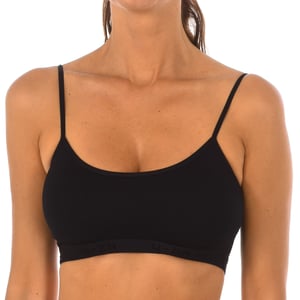 Top de encaje de Micofibra Bamboo y escote redondo 708 mujer