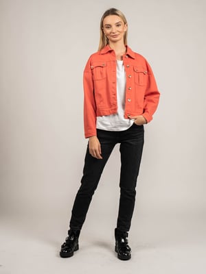 Patrizia Pepe Chaqueta de mujer rojo, naranja