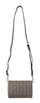Bolso cruzado de cuero gris claro para mujer de Karl Lagerfeld