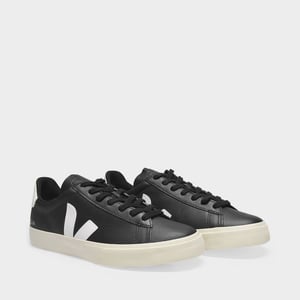 Campo Sneakers en piel Chromefree blanca y negra