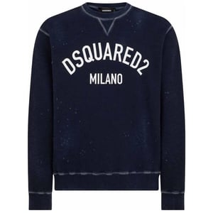 Sudadera azul marino Cool Fit con logo Milano de Dsquared2