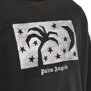 Palm Angels Nightsky Design sudadera negra