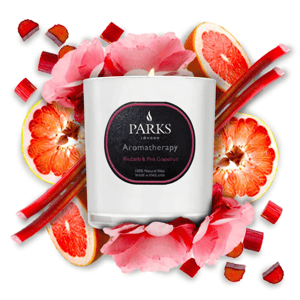 VELA RUIBARBO Y POMELO ROSA 220G