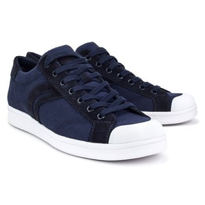 Geox Warrens Mens Entrenadores de la Marina