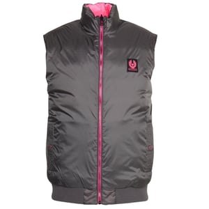 Chaleco de plumon reversible en gris granito Flash Circuit de Belstaff