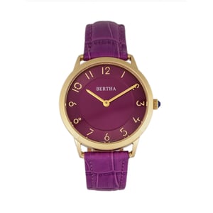 Reloj Bertha Abby con correa de cuero suizo
