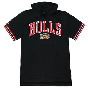 Camiseta de sudadera con capucha para hombres franceses de Mitchell & Ness Chicago Bulls Terry