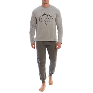 Pijama de invierno afelpado manga larga KLP3 hombre