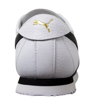PUMA ROMA 68 Vintage White Black Leather Low Lace Up Mens Entrenadores 370051 02