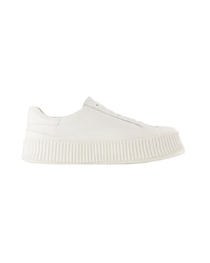 Sneakers - Jil Sander - Piel - Blanco