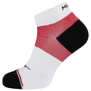 Calcetines de Running Mizuno Support Mid Blanco/Rojo para Hombre