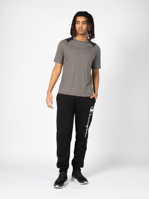 Champion T-Shirt Tech Tee del hombre negro, Gris
