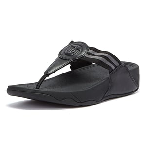 Fitflop Walkstar Webbing Chanclas para Mujer - (Negro)