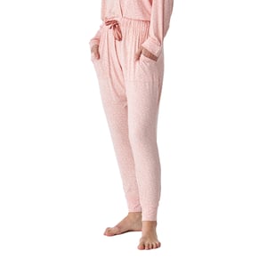 Pijama camisero modal manga larga estampado JJB6 mujer
