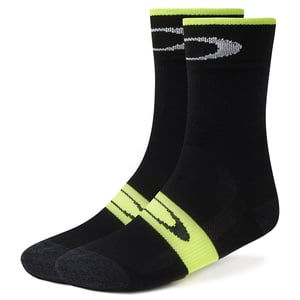 Oakley Termal Termal Ciclismo Negro Negro Amarillo Calcetines 93286 05W