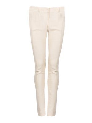 Patrizia Pepe Pantalones de mujer beige, cremoso