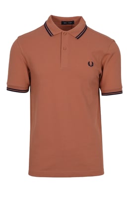 Camisa Polo de Dos Tipos de Fred Perry Rust Claro/Marine Francés